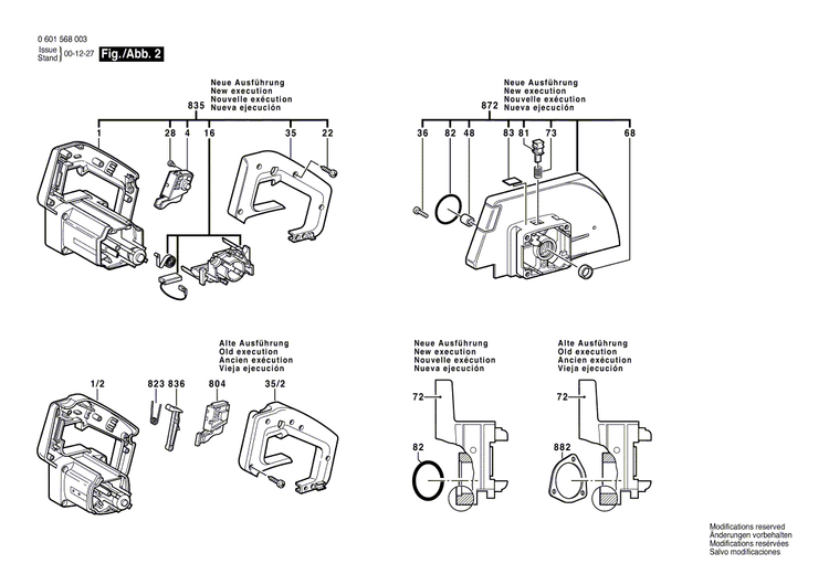 New Genuine Bosch 1607000205 Parts Set