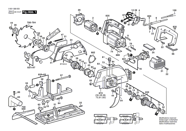 New Genuine Bosch 1607000205 Parts Set