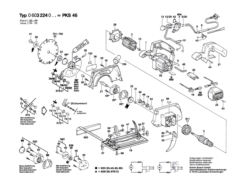 New Genuine Bosch 1607000218 Parts Set