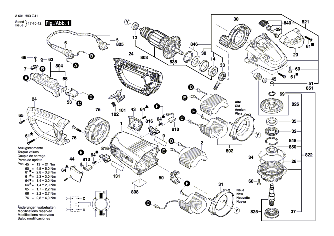 New Genuine Bosch 1607000328 Tensioner Parts Set