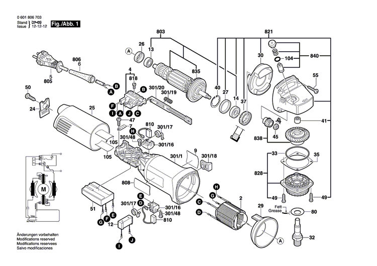 New Genuine Bosch 1607000348 Bearing Flange