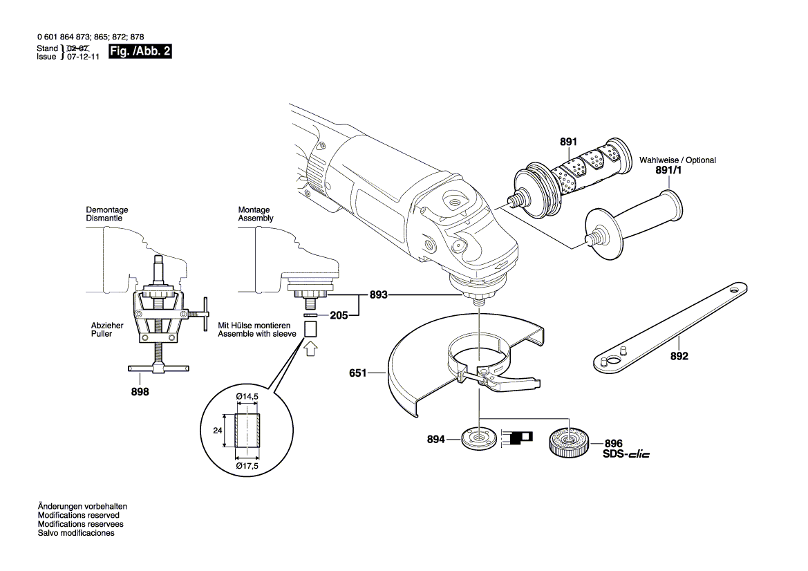 New Genuine Bosch 1607000368 Clamping-Flange