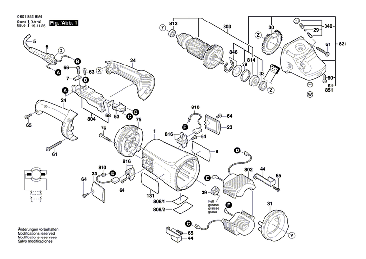 New Genuine Bosch 1607000380 Parts Set