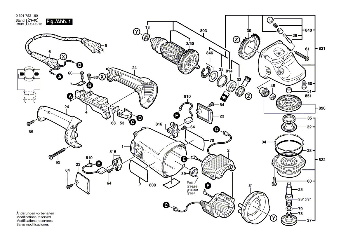 New Genuine Bosch 1607000384 Bevel Gear Set