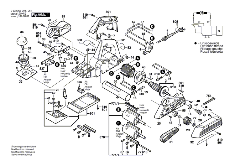 New Genuine Bosch 1607000389 Power supply cord