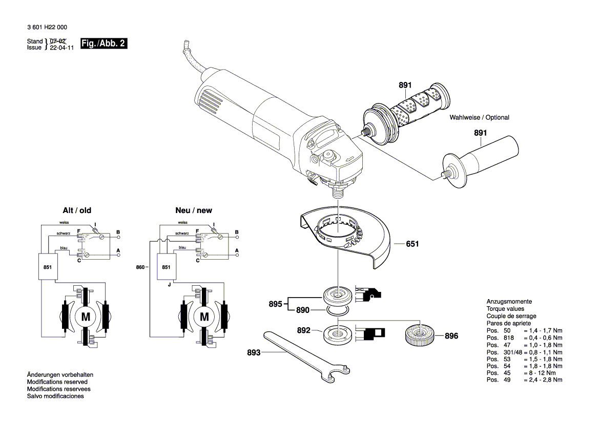 New Genuine Bosch 1607000395 Field