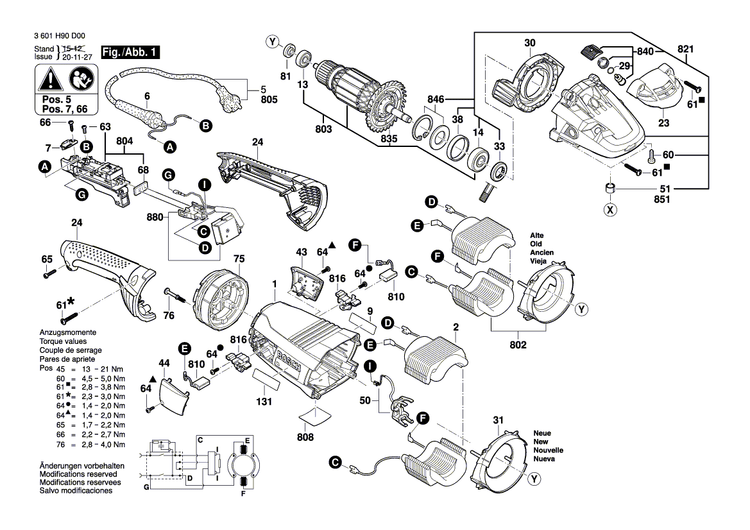 New Genuine Bosch 1607000432 Retaining Washer