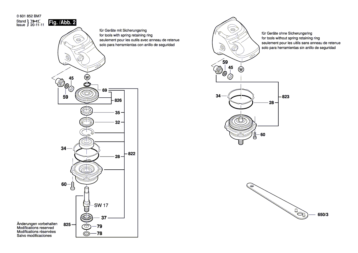 New Genuine Bosch 1607000704 On-Off Switch
