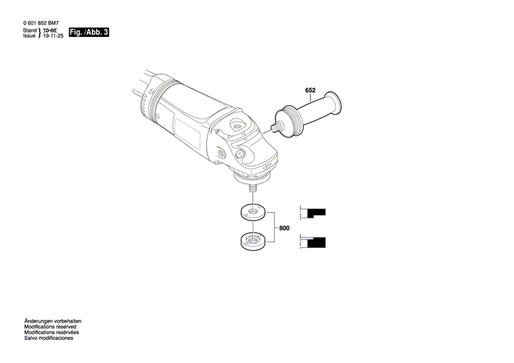 New Genuine Bosch 1607000704 On-Off Switch