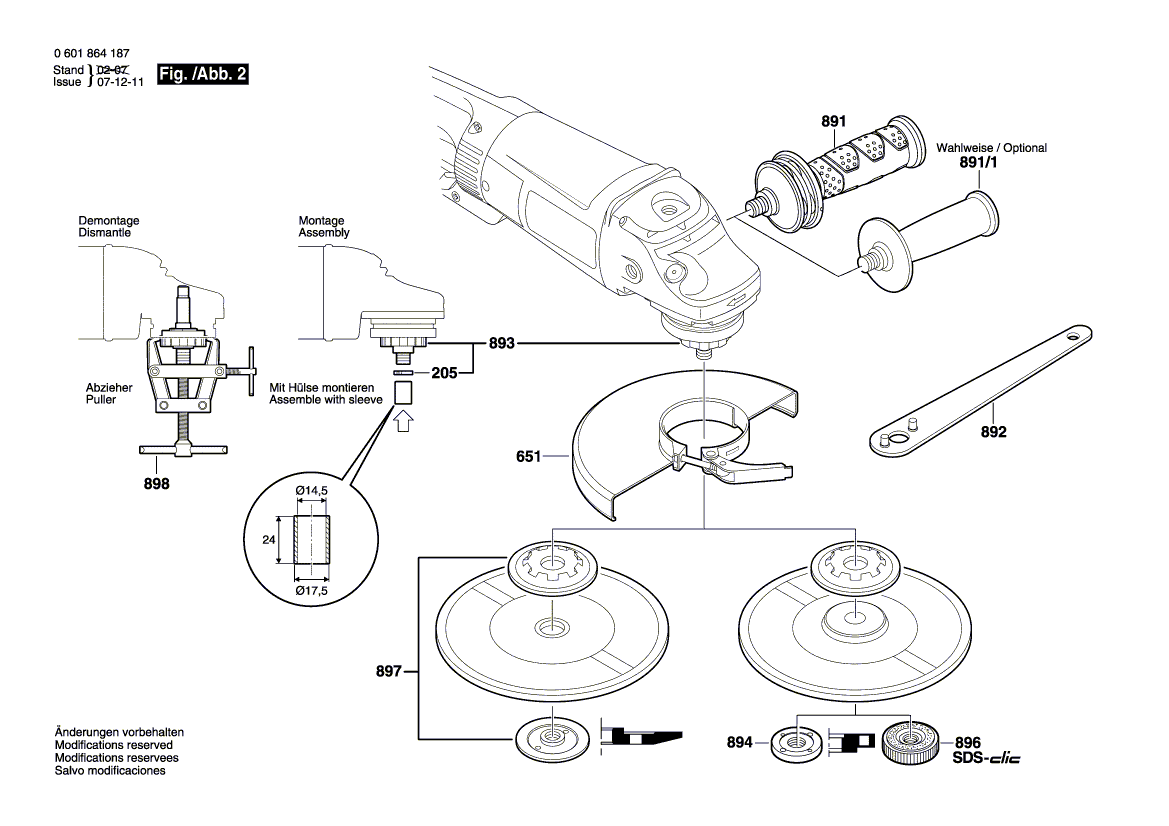 New Genuine Bosch 1607000734 Bearing Flange