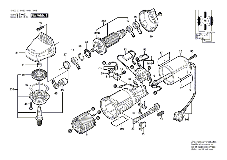 New Genuine Bosch 1607000934 Parts Set