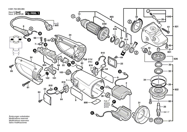 New Genuine Bosch 1607000968 Gear Housing