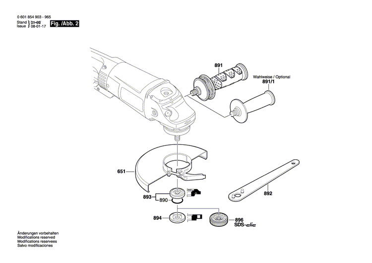 New Genuine Bosch 1607000970 Switch