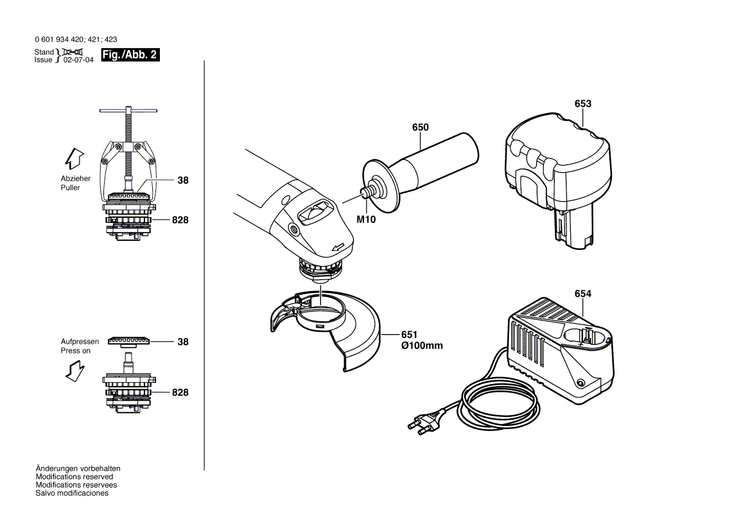 New Genuine Bosch 1607000A26 DC motor