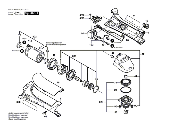 New Genuine Bosch 1607000A27 Gear Housing