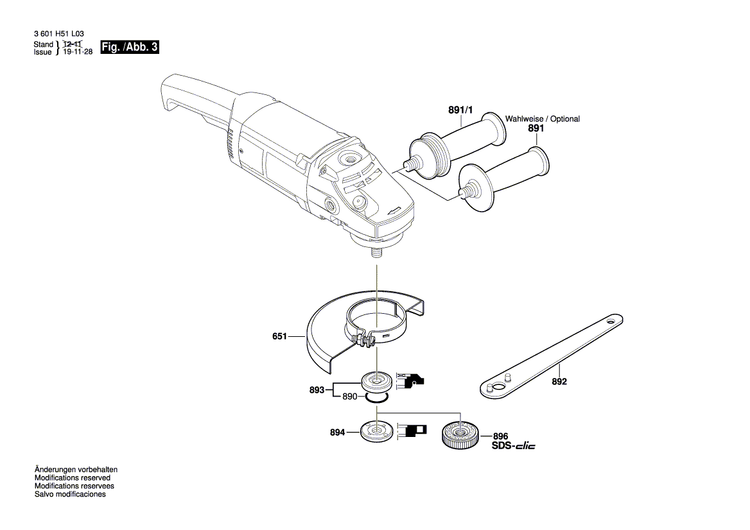 New Genuine Bosch 1607000C03 Gear Housing