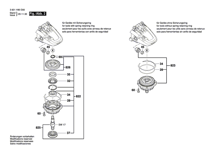 New Genuine Bosch 1607000C17 Gear Housing
