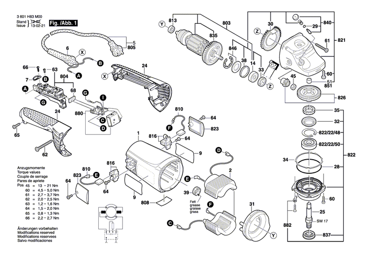 New Genuine Bosch 1607000C21 Bearing Flange