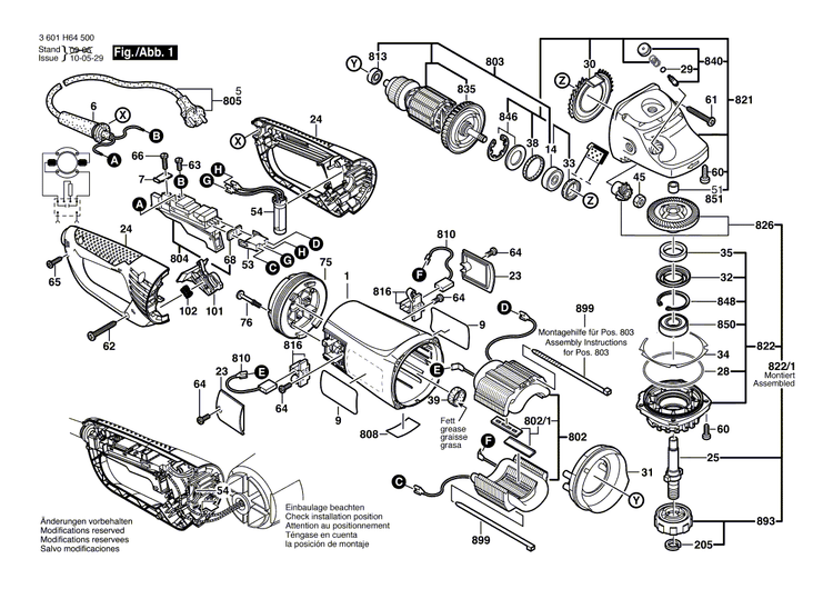 New Genuine Bosch 1607000C29 Bevel Gear Set