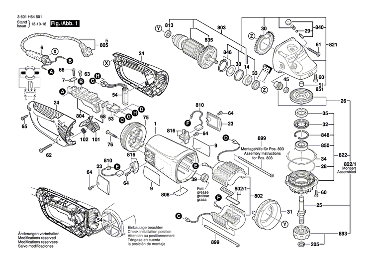 New Genuine Bosch 1607000C3D Bearing Flange