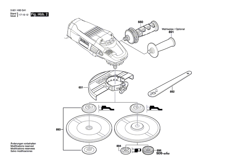 New Genuine Bosch 1607000C4N Assembly
