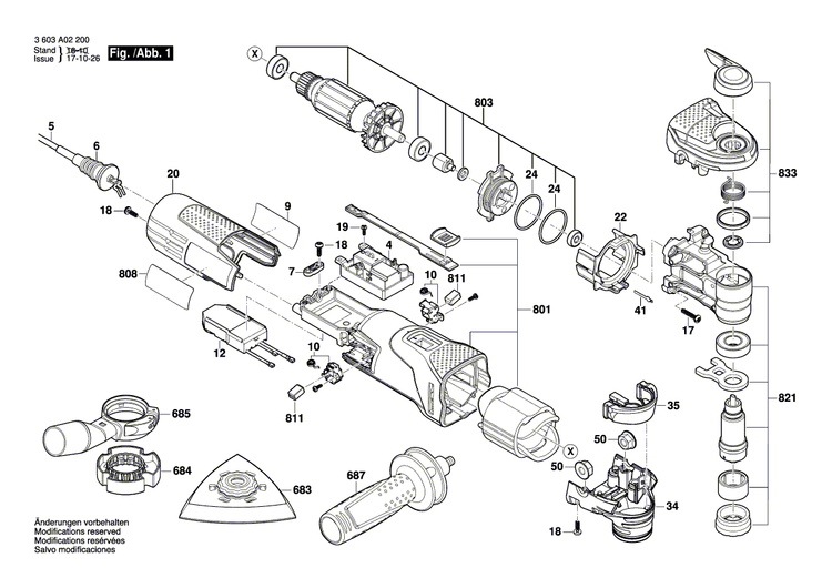 New Genuine Bosch 1607000C4Z Armature assembly