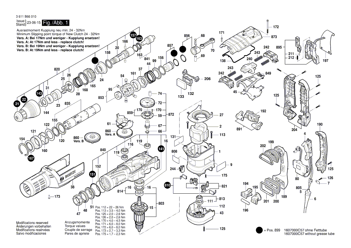 New Genuine Bosch 1607000C55 Armature assembly