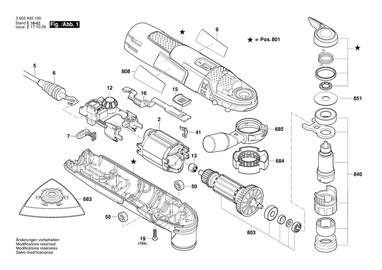 New Genuine Bosch 1607000C5M Housing Assembly