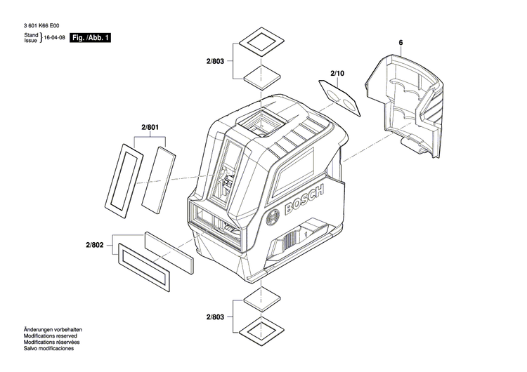 New Genuine Bosch 1607000C9U Window