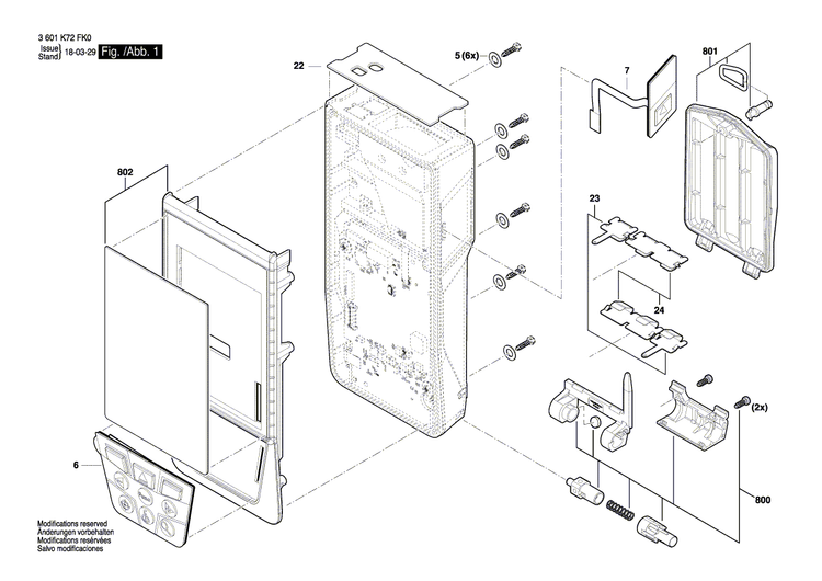 New Genuine Bosch 1607000CM5 Battery Cover