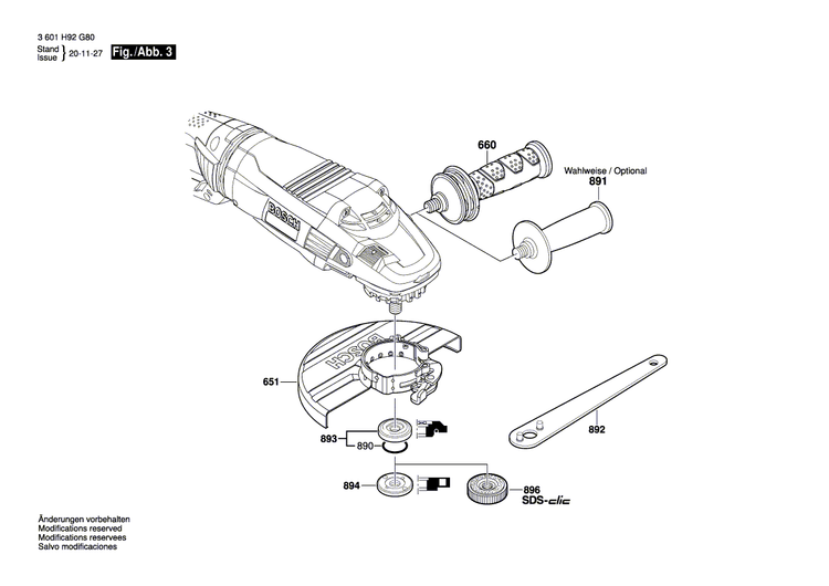 New Genuine Bosch 1607000CP1 Bearing Flange