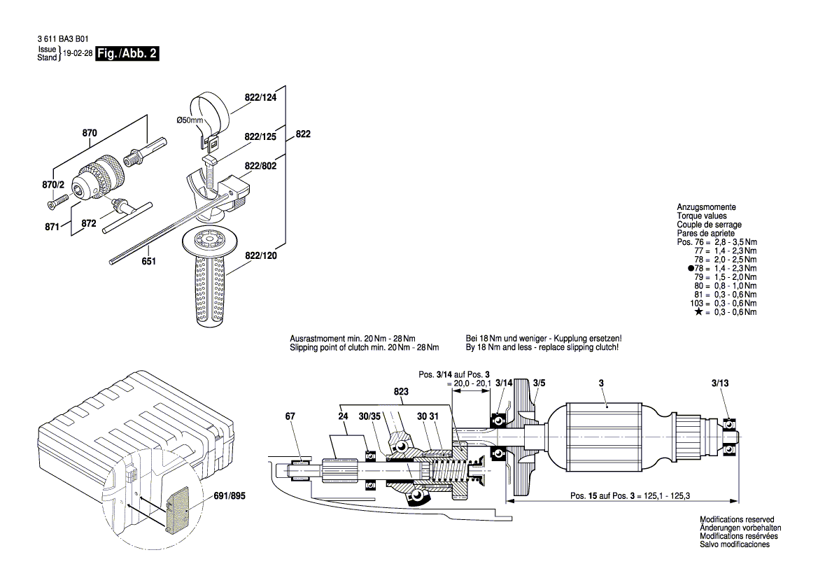 New Genuine Bosch 1607000CW8 Gear Housing