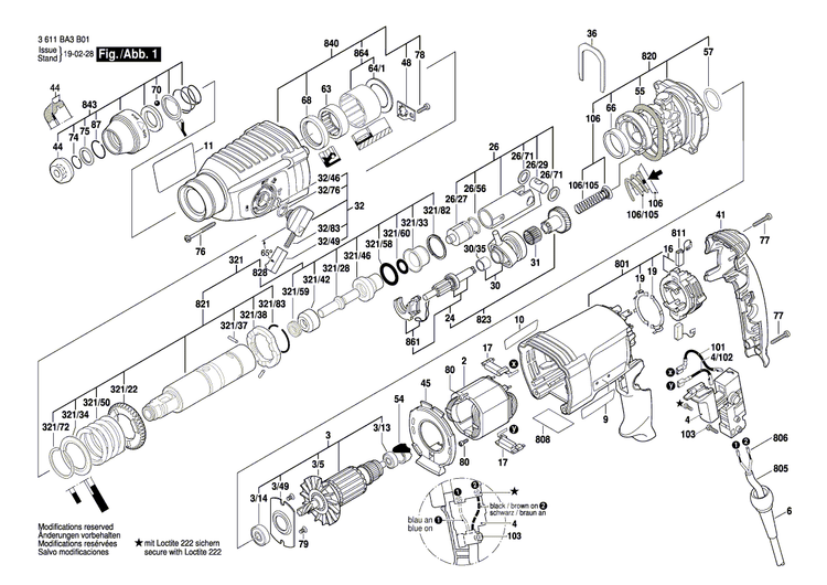 New Genuine Bosch 1607000CW8 Gear Housing