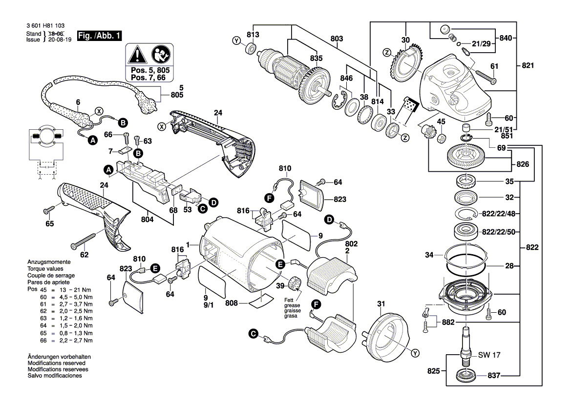 New Genuine Bosch 1607000D57 Bearing Flange