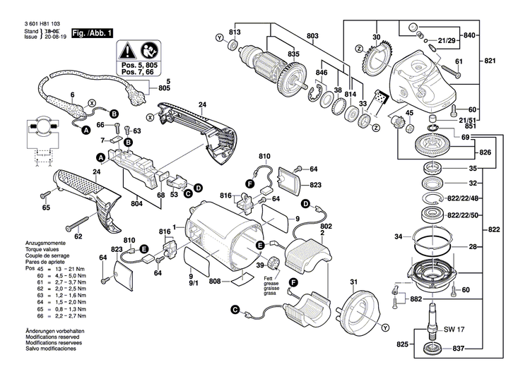 New Genuine Bosch 1607000D57 Bearing Flange
