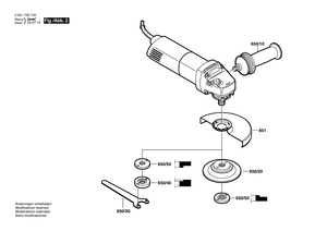 New Genuine Bosch 1607000D6B Grinding Spindle