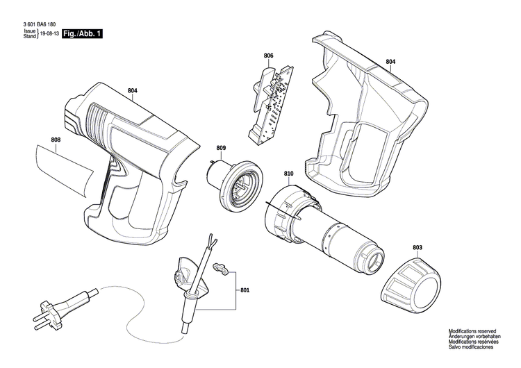 New Genuine Bosch 1607000D8K Housing
