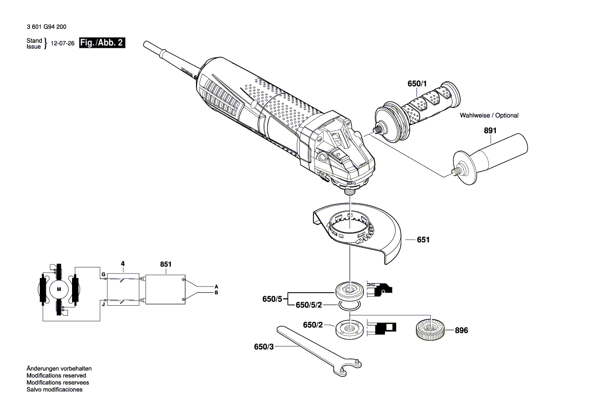 New Genuine Bosch 1607000D98 Motor Housing