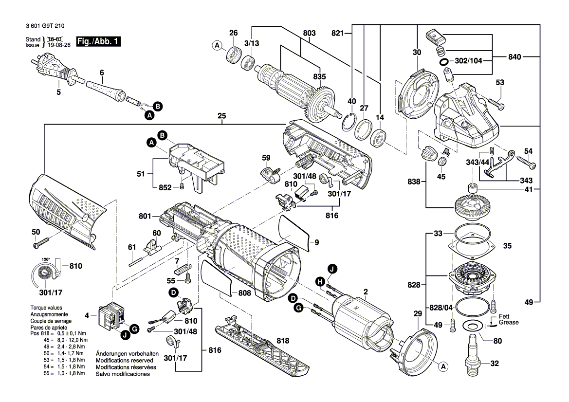 New Genuine Bosch 1607000D99 Motor Housing