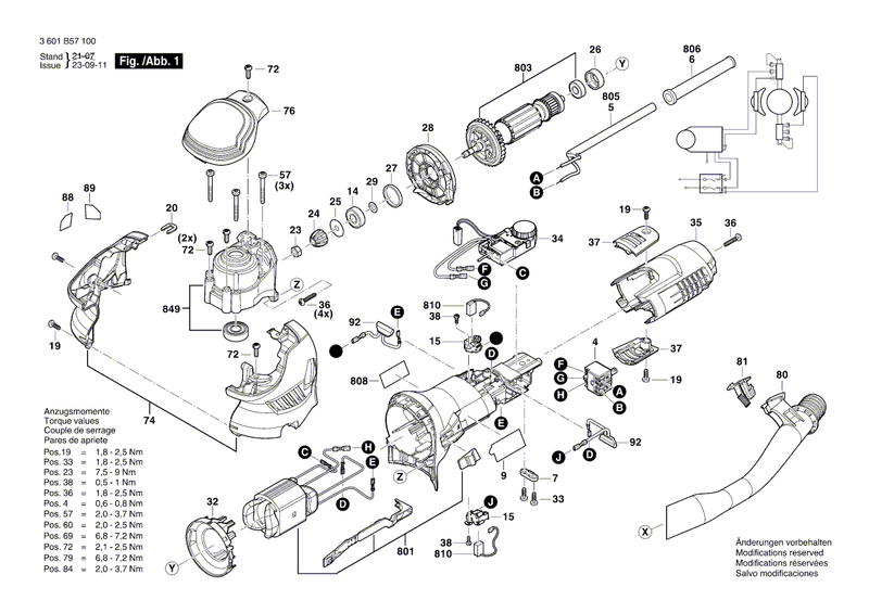 New Genuine Bosch 1607000DC3 Housing Assembly