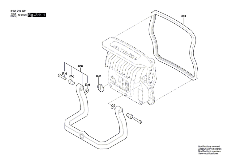 New Genuine Bosch 1607000DG1 Battery Cover
