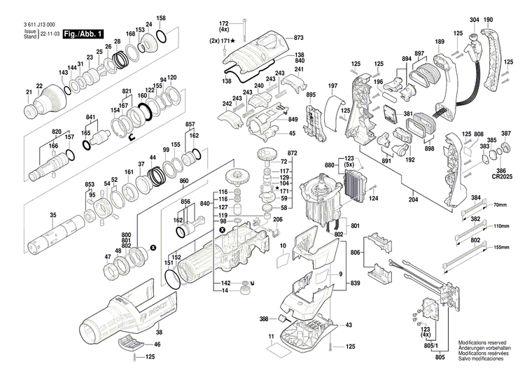 New Genuine Bosch 1607000DN5 Electronics Module