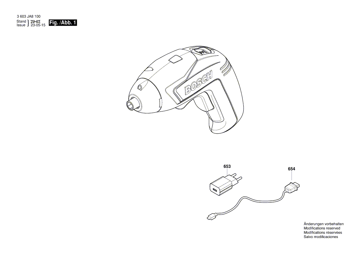 New Genuine Bosch 1607000DN8 USB cable