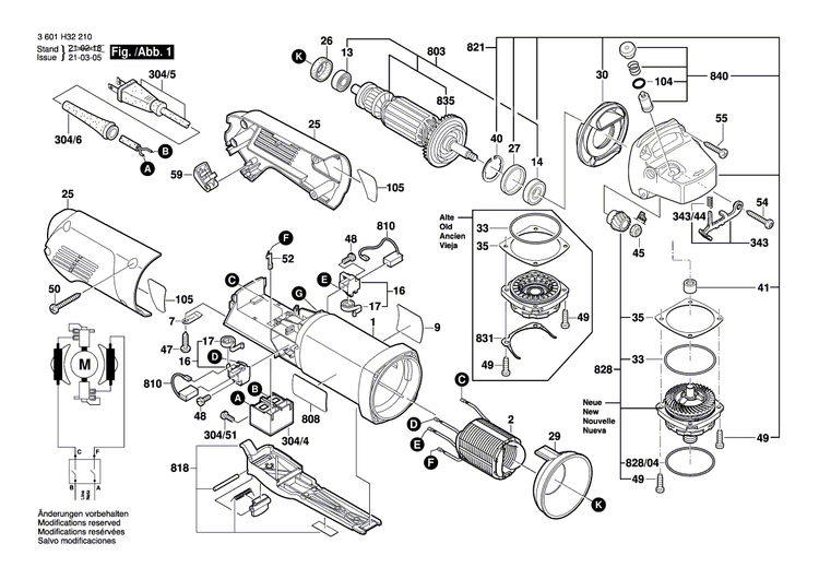 New Genuine Bosch 1607000E1E Bearing Flange