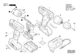New Genuine Bosch 1607000E3M Battery Set