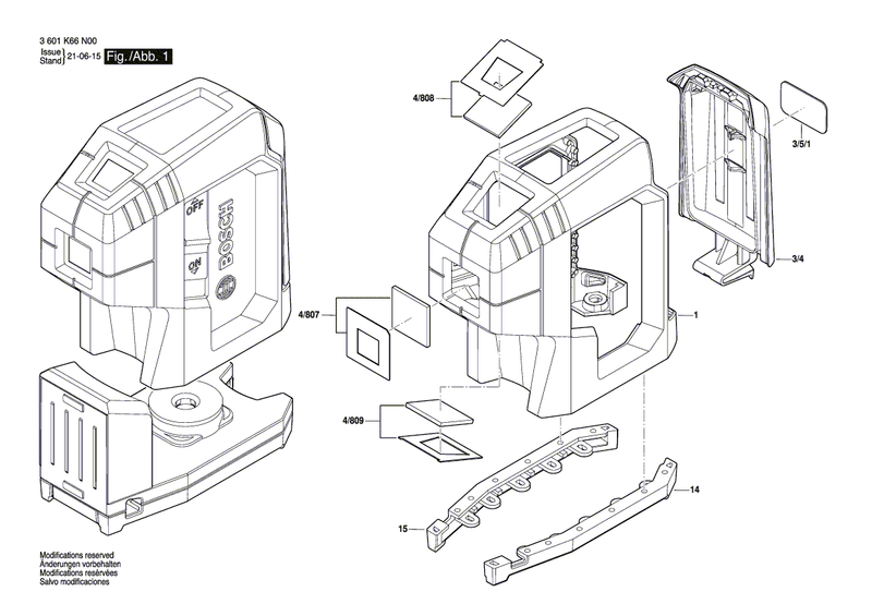 New Genuine Bosch 1607000E58 Assembly