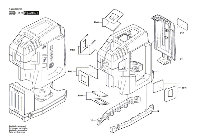 New Genuine Bosch 1607000E5B Assembly