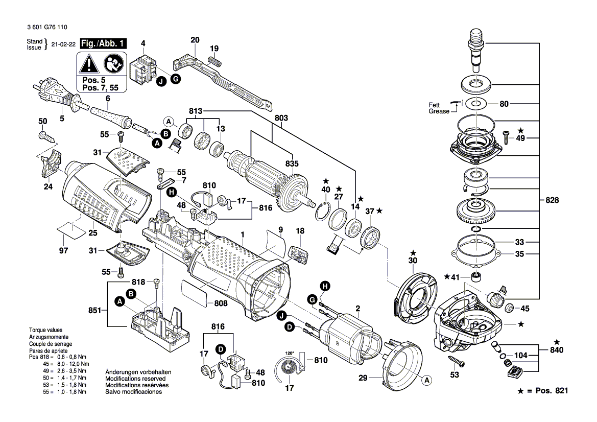 New Genuine Bosch 1607000E6T Bearing Flange