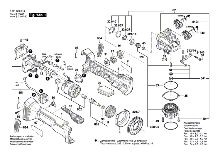 New Genuine Bosch 1607000EA2 Gear Housing