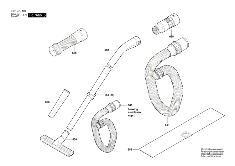 New Genuine Bosch 1607000EC3 Hose